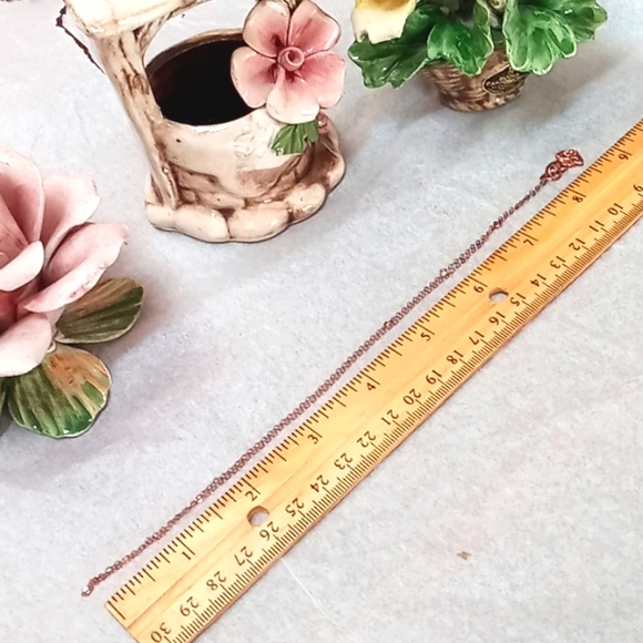 Virgins Saints & Angels Rose Gold-tone Dainty Necklace Chain NEW - Picture 9 of 12